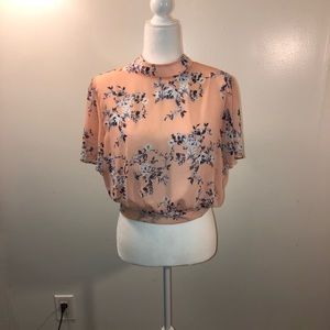 Charlotte Russe Crop Open Back Top